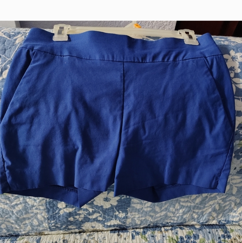 New York & Company High Waist Blue Shorts